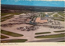 Detroit Metropolitan Airport Aerial View Michigan Vintage 6x4 Postcard c1970