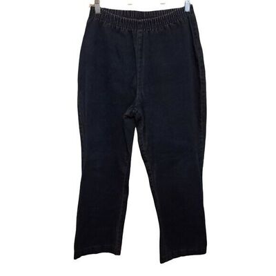 Woman Within Womens Size 12WP Blue  Solid Capri Jeans