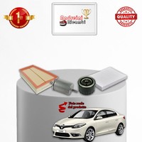 Kit Wartung 4 Filter Renault Fluence 1.6 16V 82KW 111PS Ab 2010
