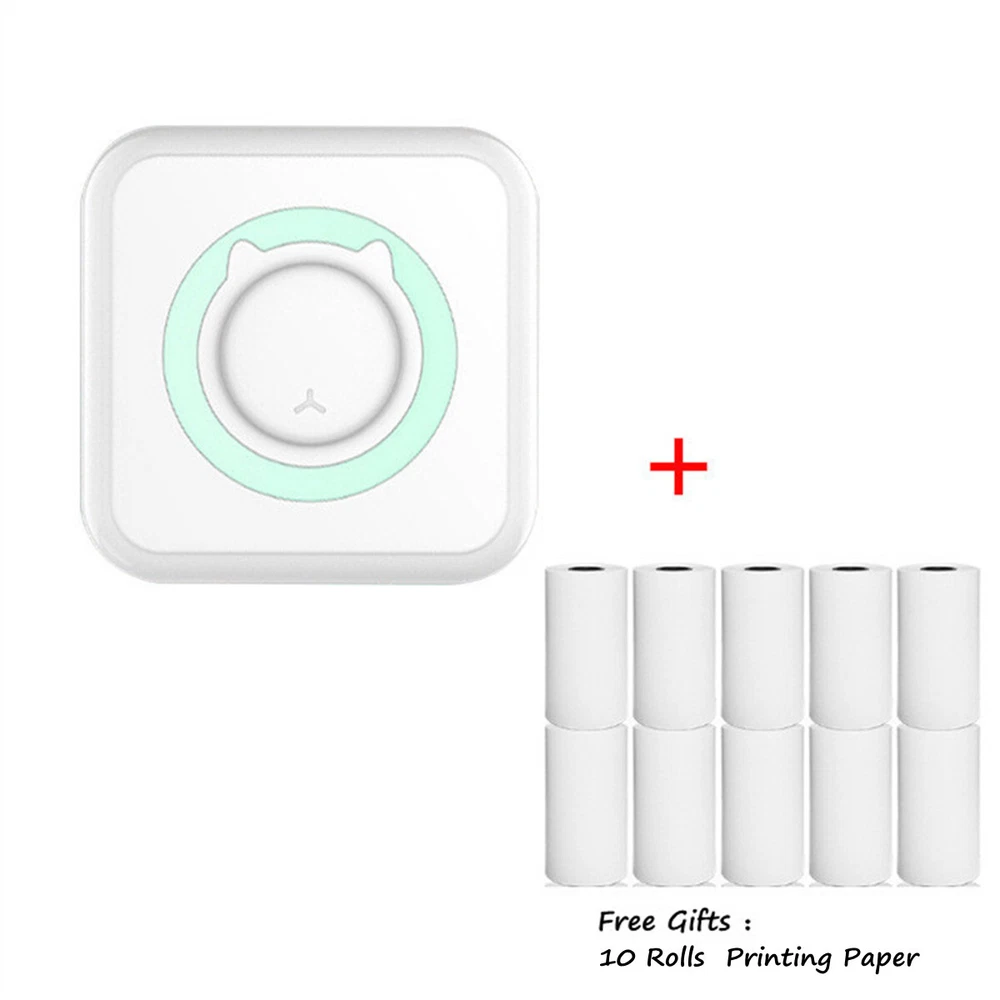 Portable Mini Thermal Printer Label Photo Printer Wireless Bluetooth Printing