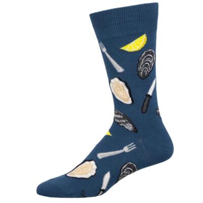 Socksmith Men's Crew Socks Oyster Shucker Novelty Footwear