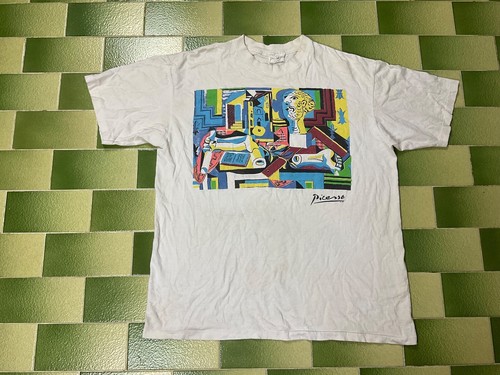 Vintage Picasso Artwork T-Shirt Single Stitch Size XL - Picture 1 of 13