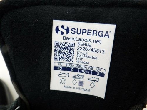 Zapatillas unisex Superga Sport SEATTLE LEAU Training Running negras talla 42 - Imagen 10 de 11
