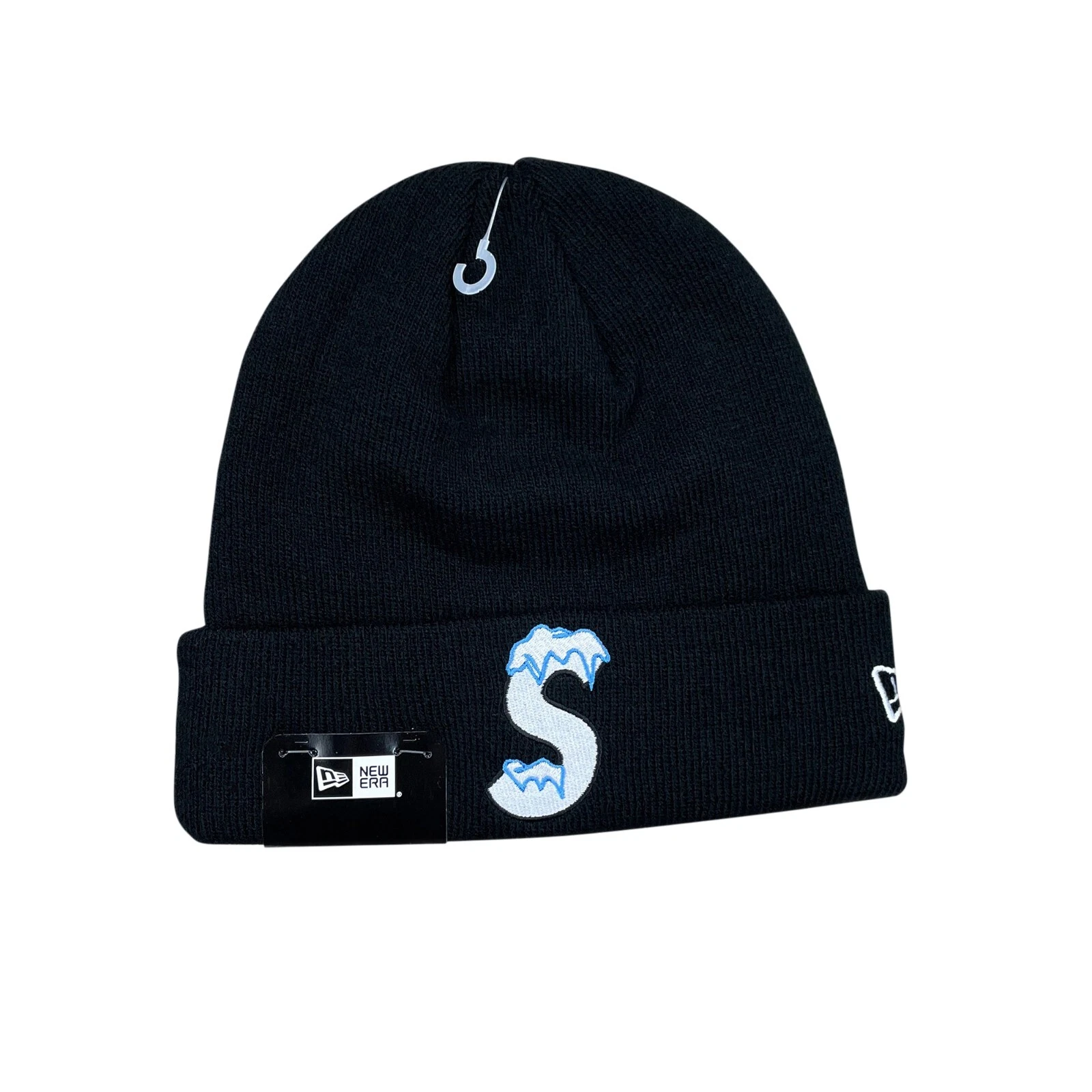 Bonnet noir avec logo Supreme x New Era FW20 Frost S