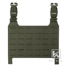 KRYDEX Tactical MOLLE Panel Front Flap Placard Removable Swift Buckle Green