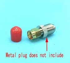 100PCS 8mm SMA Plastic Protection covers Dust cap Red for RF SMA Male connector