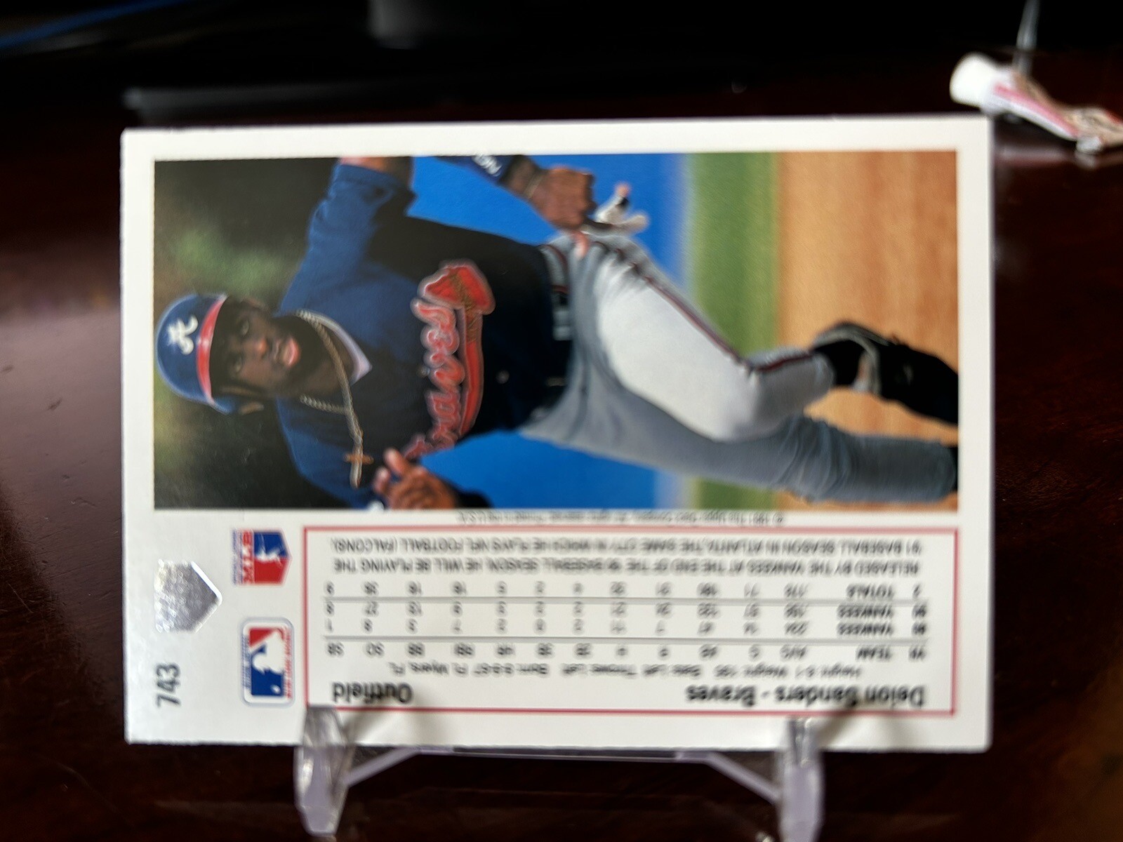 1991 Deion Sanders Upper Deck HiSeries card 743 Atlanta Braves MLB eBay