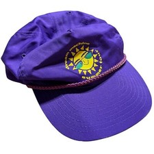 Vintage Dream Machine summer tour trucker hat Nissan SnapBack purple 80s USA