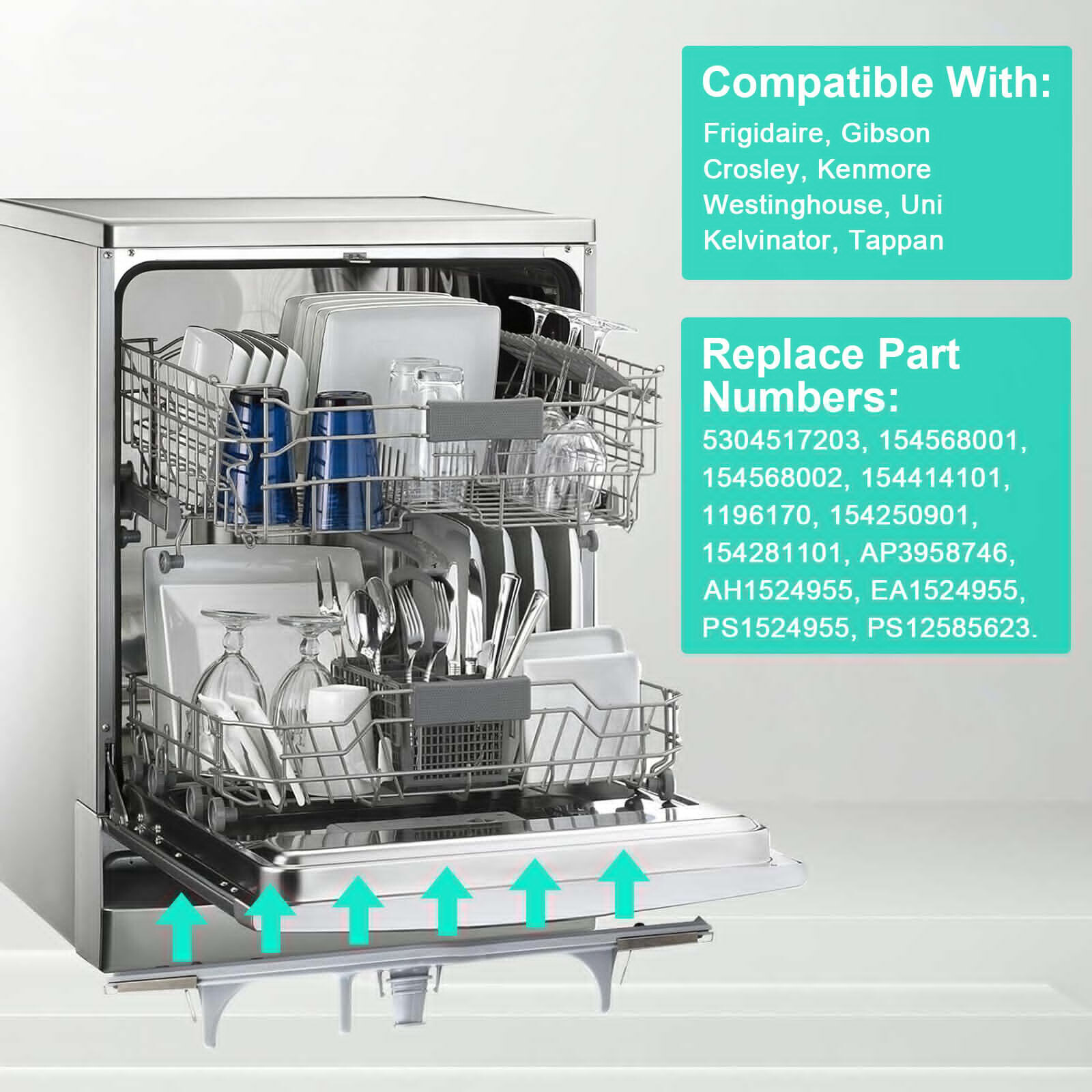 Dishwasher Lower Spray Arm Fit For Electrolux Frigidaire 5304517203