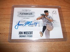 2014 Onyx Platinum Elite Baseball Jon Moscot Auto Card 96/200 Cincinnati Reds