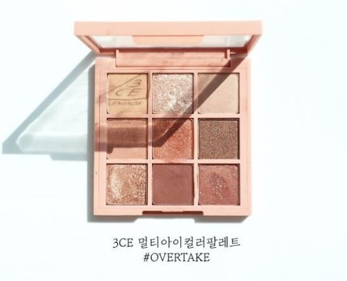 Paleta de colores multicolores de ojos 3CE #Overtake con cepillo de ojos - Maquillaje coreano Stylenanda - Imagen 2 de 8