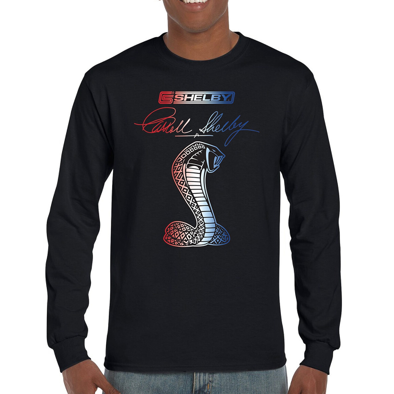 ALTRA T shirt manica lunga Shelby Cobra Mustang GT500 GT350 Racing GT Powered by Ford