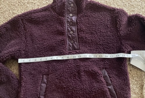 NWT Athleta NWT Cozy Snap Sherpa Pullover Size XS - Picture 10 of 10