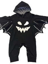 NWOT Infant Bat Whole Piece Costume Hooded Outfit Sz 6-12 Months