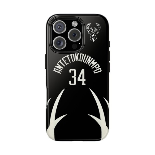 Giannis Antetokounmpo Milwaukee Bucks - Basketball iPhone und Samsung Hülle schwarz - Bild 4 von 43