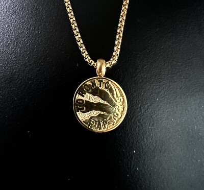 Silver Toronto Raptors Chain Gold Toronto raptors Stainless Steal NBA Necklace and Pendant 24” chain ...