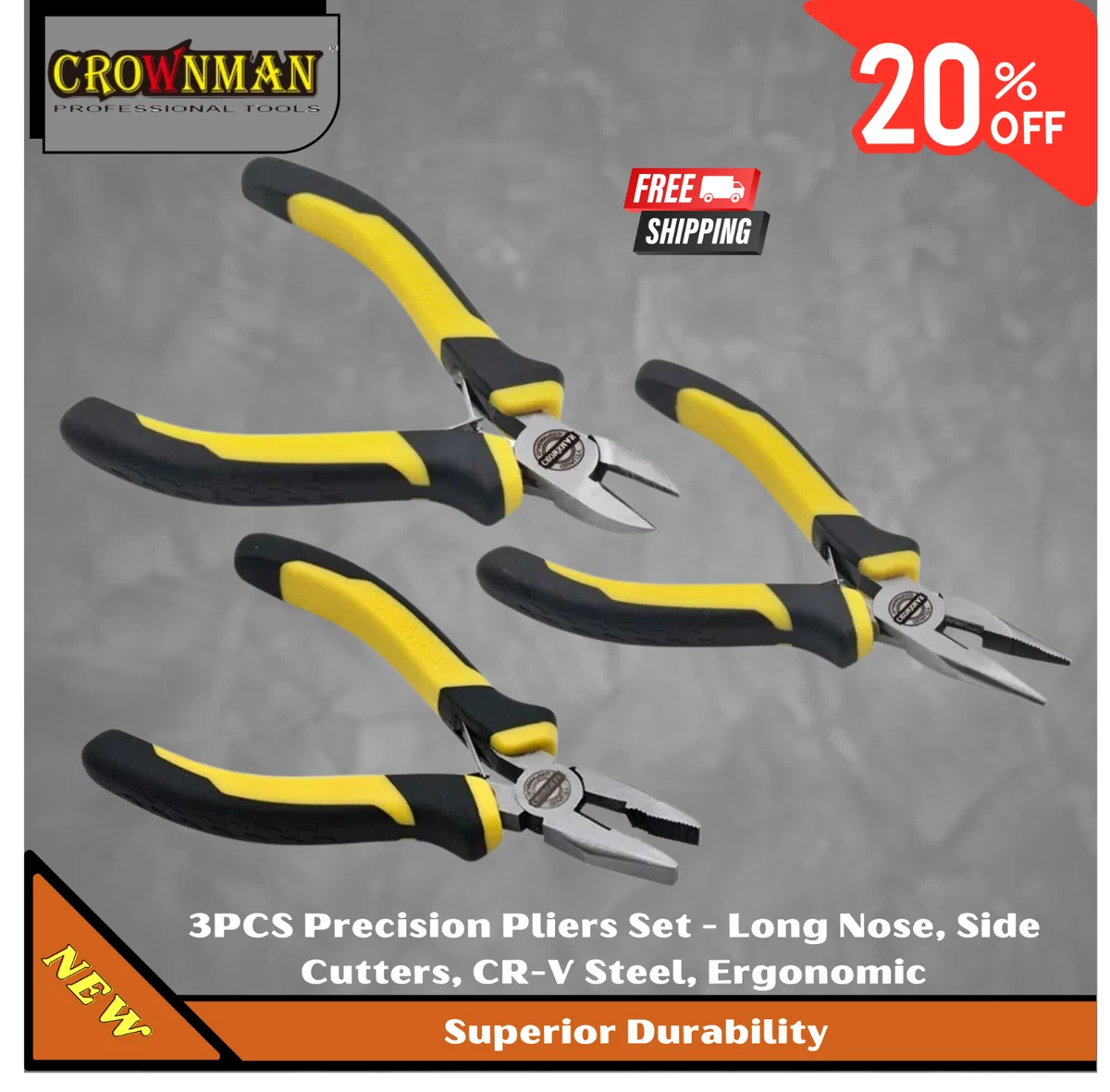 New 4in Mini Long Nose Pliers MP-101P