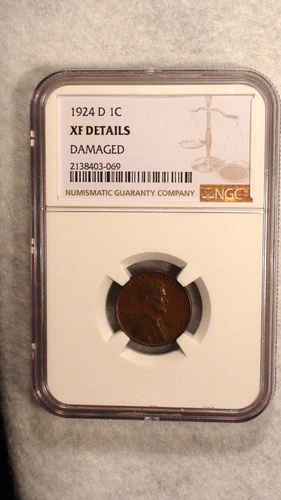 1924 D Lincoln Wheat Cent NGC XF CIRCULATED BETTER DATE 1C Coin PRICED TO SELL!