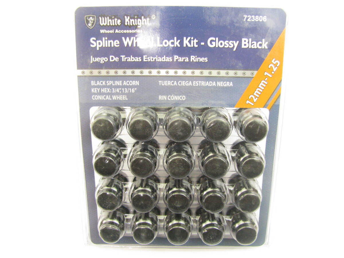 Gorilla Lug Nuts 12mm x 1.25 Black w/Key (20pk) Gorilla Lug Nuts 12mm x 1.25 Black w/Key (20pk)