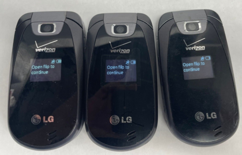 Lotto di 3 telefoni cellulari LG Verizon Revere flip LG-VN150 2G 3G - Foto 1 di 3