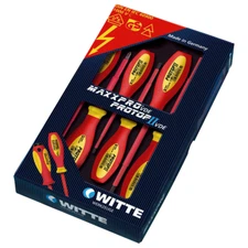 Witte 670022 6 Piece Protop II Insulated Slotted and Phillips Screwdriver Set