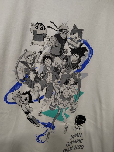 Tokyo Olympic 2020 JOC Anime T-Shirt Large Japan Team JOC Anime Manga Naruto - Bild 2 von 6
