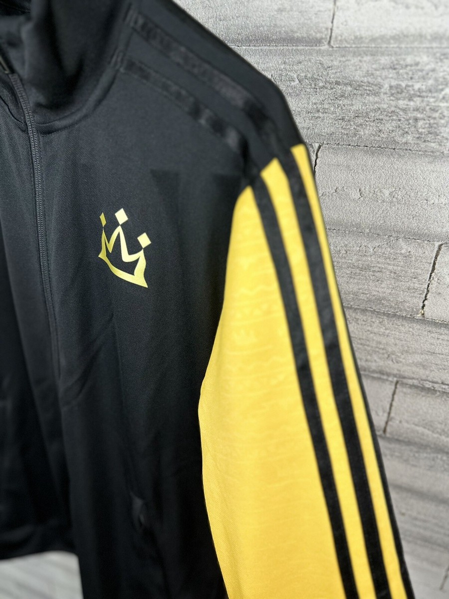 Adidas Mohamed Salah Mens Small Crown Track Jacket Black And