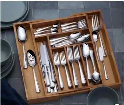 Mikasa Virtuoso 90-piece Flatware and Caddy Set Missing 24 pieces