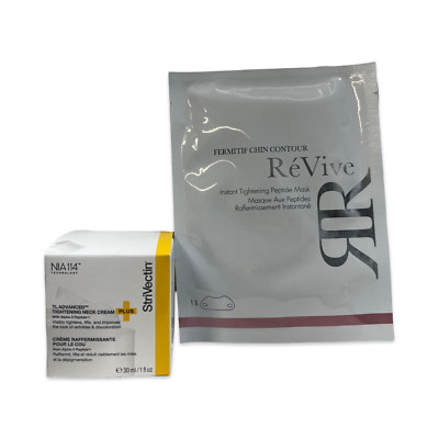 Strivectin NIA114 TL Advanced Tightening Neck Cream Plus 1 fl oz + Revive Mask