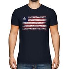 LIBERIA DISTRESSED FLAG MENS T-SHIRT TOP LIBERIAN SHIRT FOOTBALL JERSEY GIFT