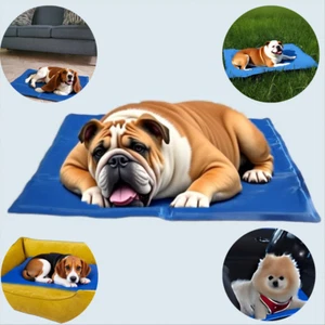Animaux de compagnie non toxiques Mat de refroidissement, Gel de chien Lits de refroidissement-Maison, Voyage, Extérieur & Crates