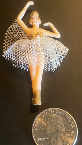 Vintage Antique Ballet Dancer Mini Small Size Doll Plastic - Bild 2 von 7
