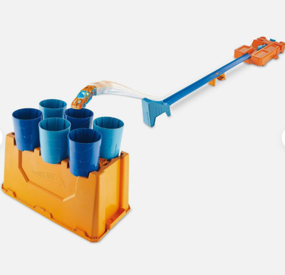 Hot Wheels Track Builder Fässer-Stunt Box Starter Spielzeug Autorennbahn