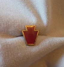 WW1 US Army 28th Division Enamel Lapel Pin Screwback Insignia PANG Keystone DIV