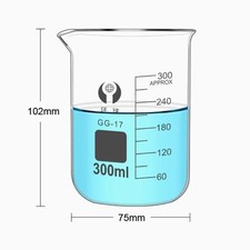 300ml Borosilicate Glass Beaker Laboratory Beakers Glassware Laboratory Supply