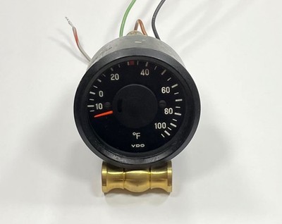 VDO Cockpit Outside Air Temp Gauge Temperature Thermometer Fahrenheit 60mm Dia