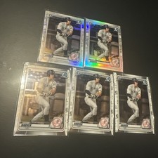 TREVOR HAUVER 1st Bowman Chrome 5 Card Lot 2 REFRACTOR YANKEES