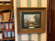 john constable framed picture in beautiful Gilt frame with glass face.