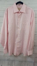 Tommy Bahama Mens Dressshirt Sz 16.5 -34/35 Pink Striped Long Sleeve Button Up