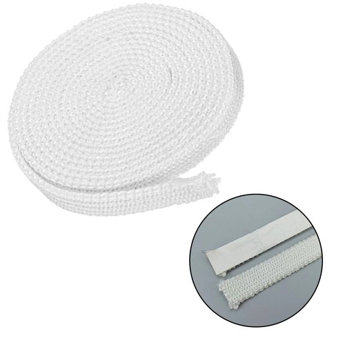 Cuerda de sellado de fibra de vidrio resistente al calor Junta de estufa de leña Tamaño 58 x 18 x 118