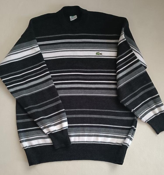 Men Lacoste Sweater Grey Acrylic 40 /L / 48