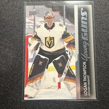 Upper Deck Series 1 Logan Thompson Young Guns Rookie #219 Vegas Golden Knights