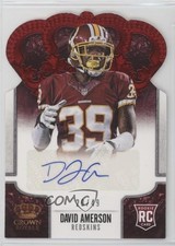 2013 Panini Crown Royale 29/49 David Amerson #129 Rookie Auto RC
