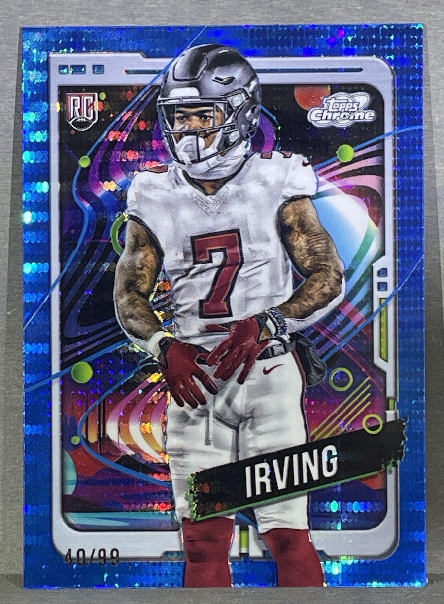 2024-25 Topps Cosmic Chrome Bucky Irving RC #188 Blue Moon Refractor /99