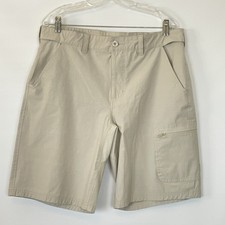 Huk Men  s Size XL Next Level 10  Shorts Khaki Fishing Outdoors Quick Dry