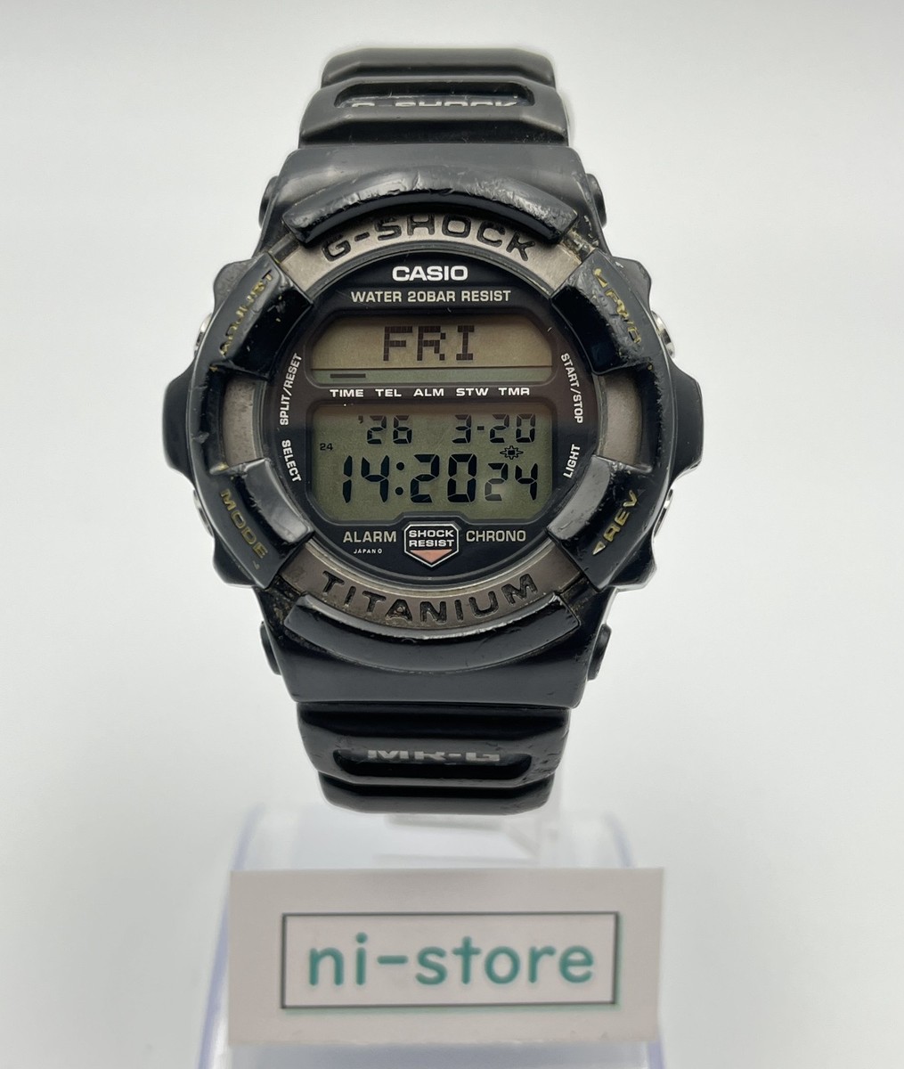 G-SHOCK‼️ MR-G Casio G-Shock MRG-1 Men's Vintage Titanium Digital Watch w/Bezel