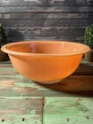 Pyrex Peach Clear Bottom Nesting Mixing Baking Glass Bowl USA Serving No 323