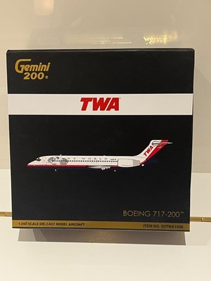 TWA Boeing 717-200 N418TW Gemini Jets G2TWA1005 Scale 1:200