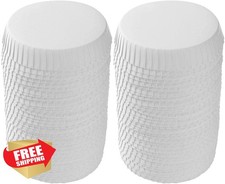 KISSHAKE Paper Cup Lids 2.76 Inches White 100 PCS