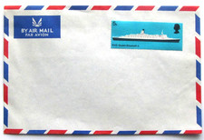Air Mail Cover RMS Queen Elizabeth 2 5d Stamp & Envelope Unused